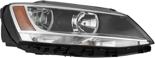 Vista 2 de GGDZTMNB Faro transparente lente carcasa negra para Volkswagen Jetta 2011