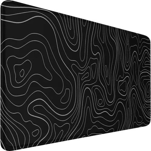 Vista 19 de Alfombrilla de ratón, alfombrilla de ratón para juegos con borde cosido duradero, alfombrilla premium con textura resistente al agua, base de goma