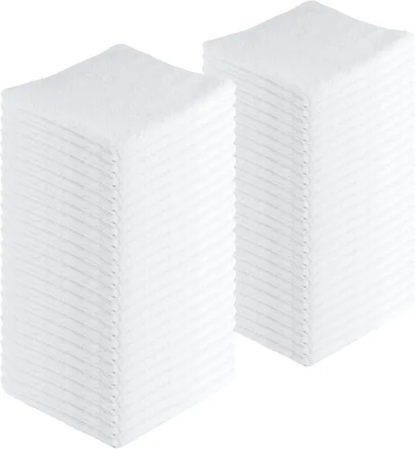 Vista 27 de Toallas de limpieza de microfibra, paquete de 12, 16 x 16 pulgadas, multiusos, más suaves, altamente absorbentes, sin pelusas, reutilizables Negro