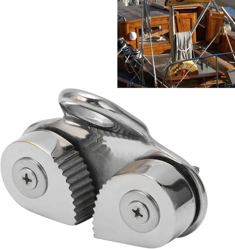 Vista 6 de Marine Hardware - Tacos de leva para barcos, tacos de cuerda de barco de acero inoxidable 316, accesorios de barco para velero, kayak, canoa, bote