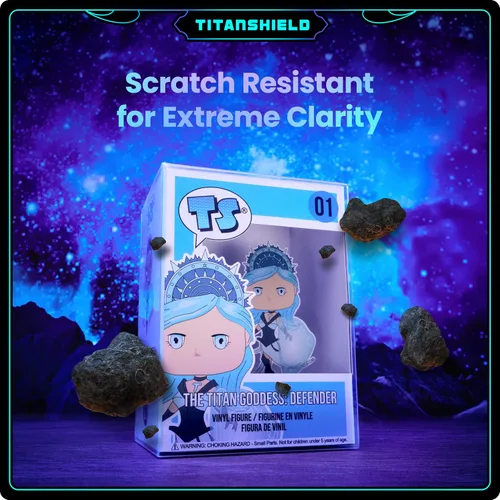 Vista 4 de TitanShield Funda protectora de platino de 0.020 in resistente a los rayos UV y a los arañazos, compatible con Funko, figuras de vinilo de 4