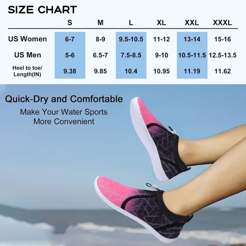 Vista 2 de XIHALOOK Zapatos de agua para mujeres y hombres de secado rápido con cordón para playa, natación, piscina, surf, deportes acuáticos