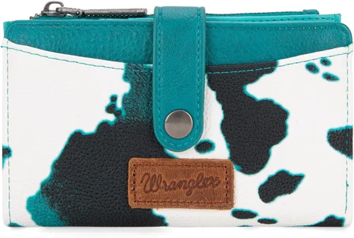Vista 33 de Wrangler - Billetera para mujer con tarjetero plegable, cierre y ventana para identificación