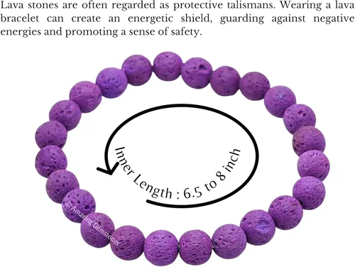 Vista 501 de Amazing Gemstone Pulsera de cristal para mujeres y hombres, pulsera de cristal curativo de protección, pulsera elástica con cuentas de piedras