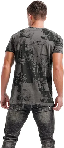 Vista 5 de KLIEGOU Camisetas hipster hiphop para hombre, camisetas con estampado de moda