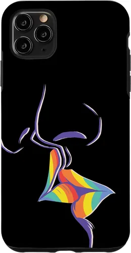 Vista 13 de Funda de regalo LGBT Lesbian Gay Pride LGBTQ Kiss Rainbow para iPhone 17