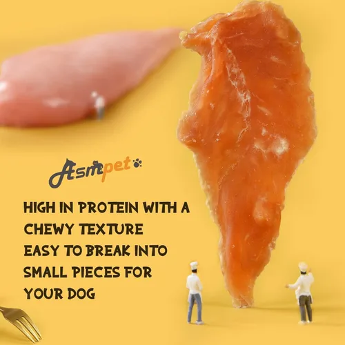 Vista 6 de Golosinas de carne seca de pollo para perros, hechas con pechuga de pollo 100% real, alta proteína y sin granos