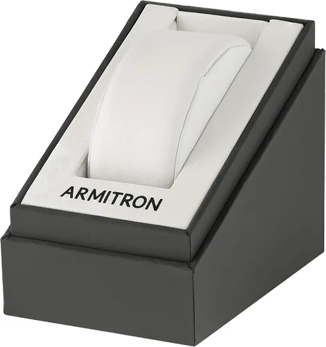 Vista 4 de Armitron Reloj con correa de cuero fácil de leer para hombre, 201925