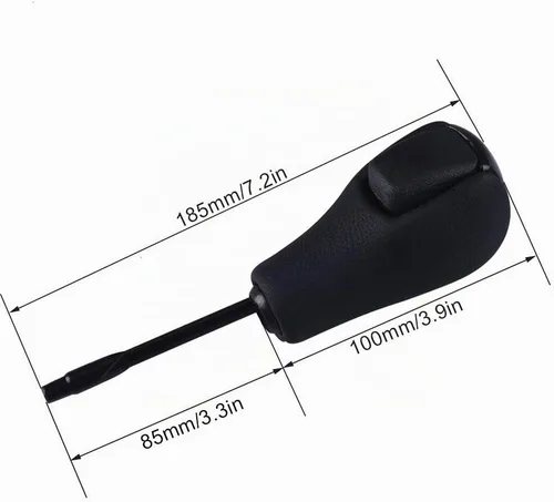 Vista 3 de Pomo de palanca de cambios de cuero automático para BMW E36 (1997-1999) E38 E39 E46 Z4 Z3 E53 X5 X3 E60 (negro)