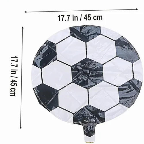 Vista 3 de BinaryABC Globos de fútbol, suministros de fiesta de fútbol, 18 pulgadas, (10 piezas)