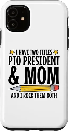 Vista 6 de iPhone XR Parent Teacher Organization PTO President Appreciation Case