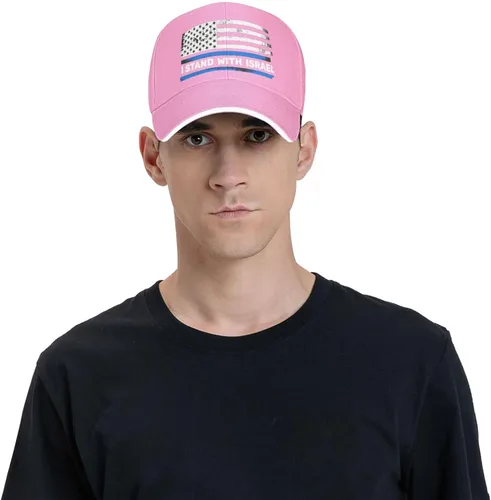 Vista 9 de I-Stand-with-Israel-Support-Israel-Flag - Gorra de béisbol unisex para papá