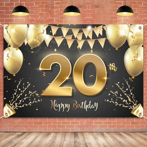 Vista 41 de HAMIGAR Fondo de pancarta de feliz cumpleaños número 10 de 6 x 4 pies, decoraciones de cumpleaños de 10 años, suministros de fiesta para niñas