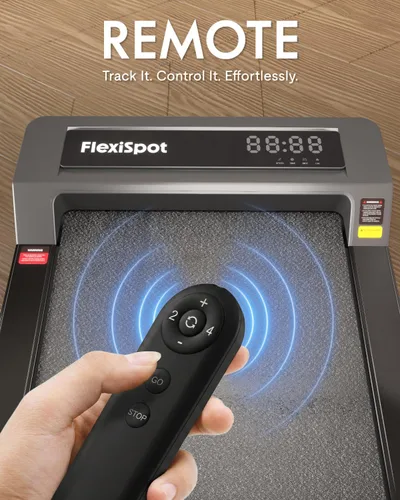 Vista 14 de FLEXISPOT Foldable Walking Pad Treadmill for Home Office, Under Desk Treadmill with Fold-in-Half Design, Quiet Brushless Walking Experience, 264 LBS