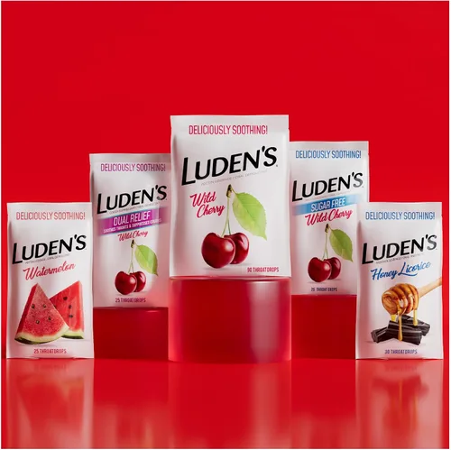 Vista 7 de Luden's Gotas para la garganta deliciosamente relajantes, sabor a miel silvestre, 30