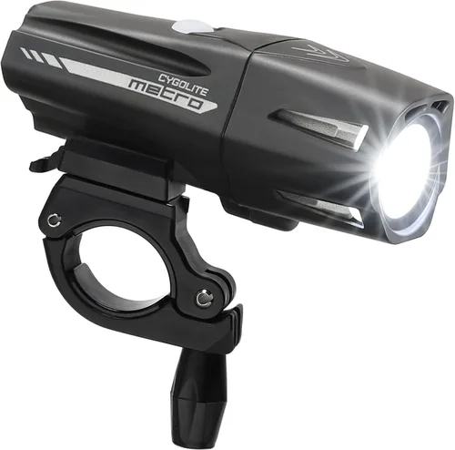 Vista 3 de Cygolite Metro Series Bike Lights, USB Rechargeable, Secure Hard Mount, Night & Daytime Modes, Compact, Durable, IP67 Waterproof; Road, Mountain