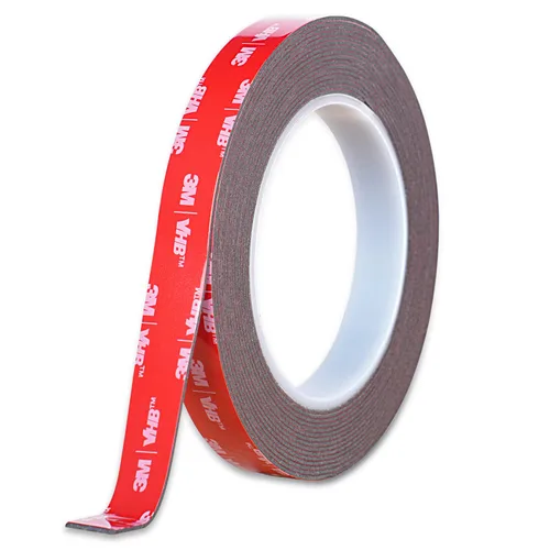 Vista 13 de Cinta de doble cara resistente, cinta de espuma de montaje impermeable, 16.5 pies de largo, 0.4 pulgadas de ancho, cinta adhesiva resistente a altas