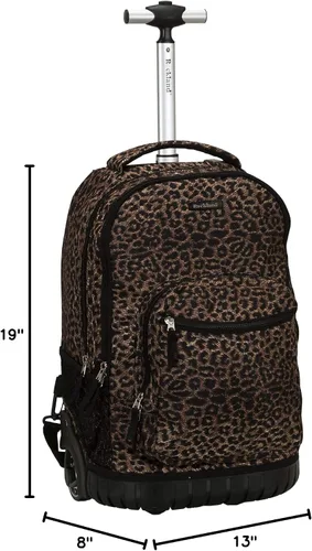 Vista 50 de Rockland, bolsa de viaje de 19 pulgadas, con ruedas., Negro), R02-BLACK