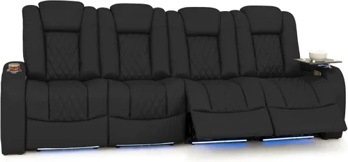 Vista 96 de Seatcraft Asientos de cine en casa Virtuoso LT Tawny Single reclinable Leonado