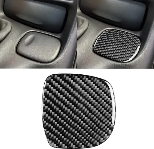Vista 22 de NVCNX Real Premium - Cubierta de fibra de carbono para puerta de automóvil, pilar A, salida de aire, cubierta interior compatible con Chevrolet