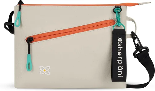 Vista 6 de Sherpani Zoom, bolso cruzado pequeño, bolso cruzado de nailon, bolso cruzado ligero, bolsa doble elegante
