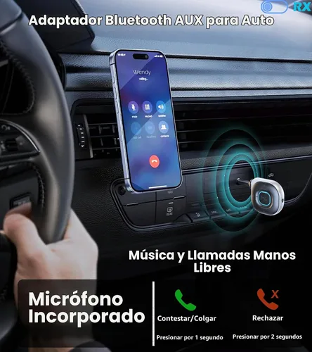 Vista 4 de KAIY Adaptador Bluetooth de avión para auriculares AirPods