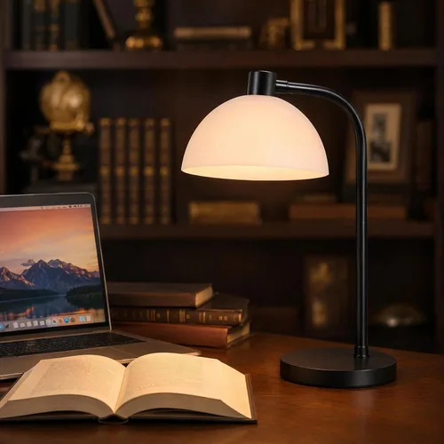Vista 8 de Vaguelly - Pantalla de lámpara de mesa de plástico de 10.03 x 10.03 x 4.72 pulgadas, para escritorio del hogar, pantalla de repuesto suave