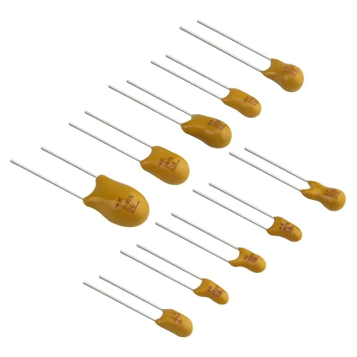 Vista 2 de 100pcs 10Value 16V 1 uf - 100 uf Tantalio Kit surtido con una caja de plástico
