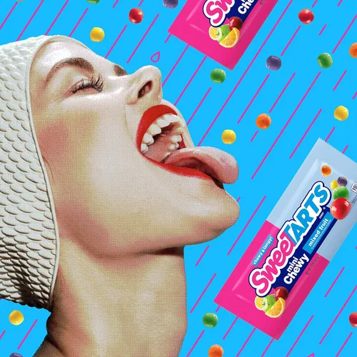 Vista 7 de SweeTARTS Mini caramelos masticables, bolsas de 1.8 onzas (paquete de 48)