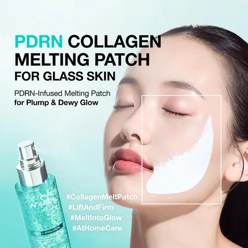 Vista 3 de ANUA PDRN - Juego de cuidado reafirmante y reafirmante de colágeno, spray de suero PDRN Salmon DNA Glow, parche de colágeno para cuello y línea fina