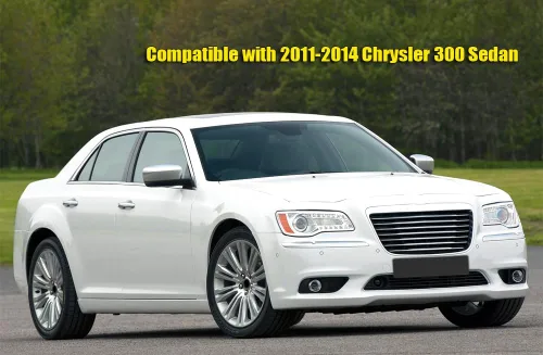 Vista 2 de 1 juego de guardabarros para coche, guardabarros de barro compatibles con Chrysler 300 2011-2014