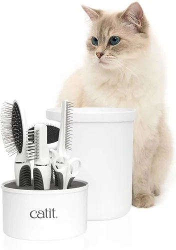 Vista 9 de Catit Senses 2.0 - Kit de aseo para gatos de pelo largo