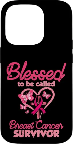 Vista 17 de Blessed Breast Cancer Survivor Awareness Christian Women Case for iPhone 17