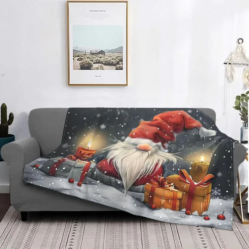 Vista 30 de 250 Anniversary USA Flag Flannel Fleece Throw Blankets, Patriotic Eagle Super Warm Soft Sofa Blanket All Season (40"x30")