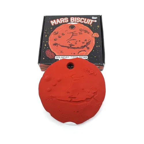 Vista 11 de AstroGNAW (blanco) Juguete de goma natural para bebé, dentición, baño y juego sensorial