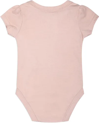 Vista 5 de Disney Paquete de 3 mamelucos para niñas, diseño de princesa o Winnie The Pooh, para recién nacido, rosagris o rosaverdegris o rosabeige
