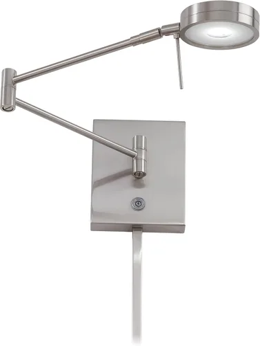 Vista 2 de GEORGE KOVACS P4308-077, sala de lectura Georges, lámpara LED con brazo oscilante, 1 luz, cromo