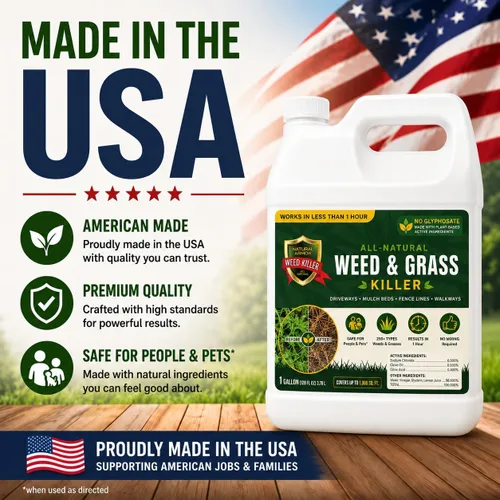 Vista 10 de Natural Armor herbicida y hierba (1 caja de repuestos de 4 galones) Funciona en menos de 1 hora natural herbicida y hierba sin glifosato