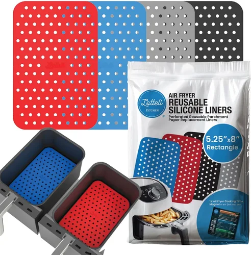 Vista 10 de Lotteli Kitchen - Forro plegable de silicona para freidora de aire, 2