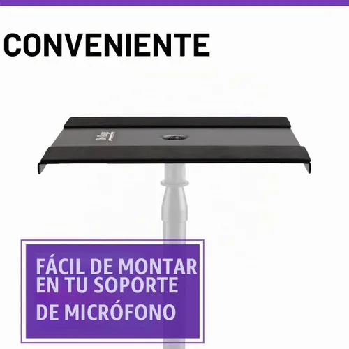 Vista 3 de OnStage Plataforma MSA6000 para soportes de micrófono