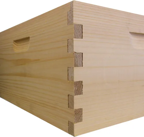 Vista 2 de Amish Made in USA Starter Bee Hive Complete para miel con marcos y cimientos 10 marcos