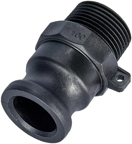 Vista 6 de 2 accesorios de polipropileno Camlock (acoplador hembra de 1 pulgada B x extremo macho) accesorios de manguera de leva y ranura + 2 accesorios