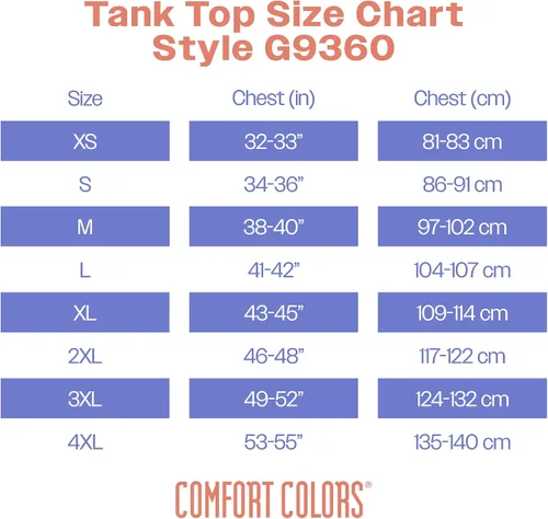 Vista 5 de Comfort Colors Camiseta sin mangas para adultos, estilo G9360