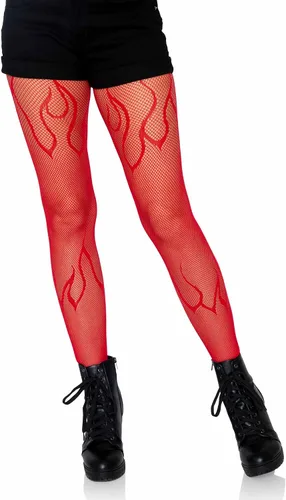 Vista 8 de Leg Avenue Women's Dark Alternative Fishnet Tights multicolor/fantasía (Barbed Wire)