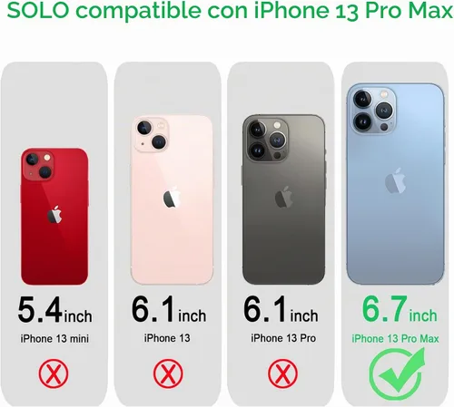 Vista 2 de JJGoo Funda transparente compatible con iPhone 13 Pro Max, transparente, suave, a prueba de golpes, delgada funda protectora para teléfono