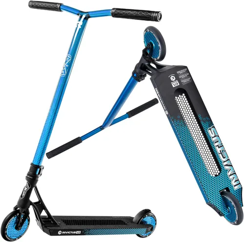 Vista 10 de Root Industries Invictus Complete Pro Scooter - Ruedas Honeycore de 4.724 in, barras de cromolita, compresión HIC y cubierta de corte