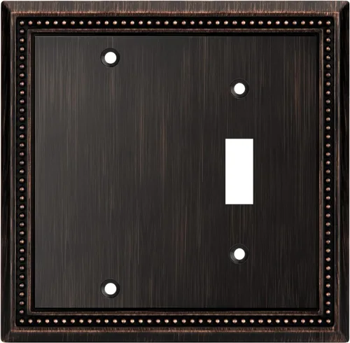 Vista 117 de Henne Bery Sunken Pearls Placa de Pared Decorativa de Servicio Pesado Placa de Interruptor Cubierta de Tomacorriente