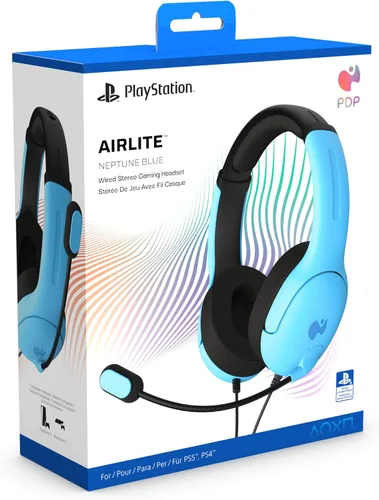 Vista 8 de PDP AIRLITE Wired Stereo Gaming Headset, Officially Licensed by Sony PlayStation 5, PS5/PS4/PS3/PC, Lightweight Durable Headphones, 3.5mm Audio
