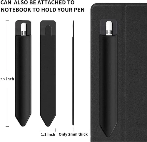 Vista 2 de BoxWave Universal Stylus PortaPouch - Jet Black, estuche para lápices capacitivos para smartphones y tablets
