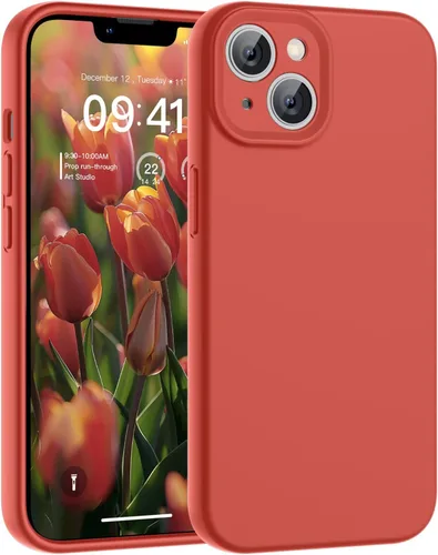 Vista 203 de SUPFINE - Funda diseñada para iPhone 12, silicona líquida premium con [forro de microfibra suave antiarañazos][protección de cámara mejorada], funda